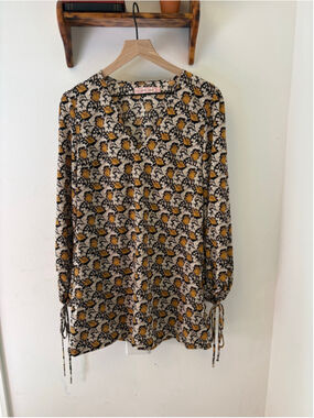 Traffic People Boho Floral Mini Dress Large